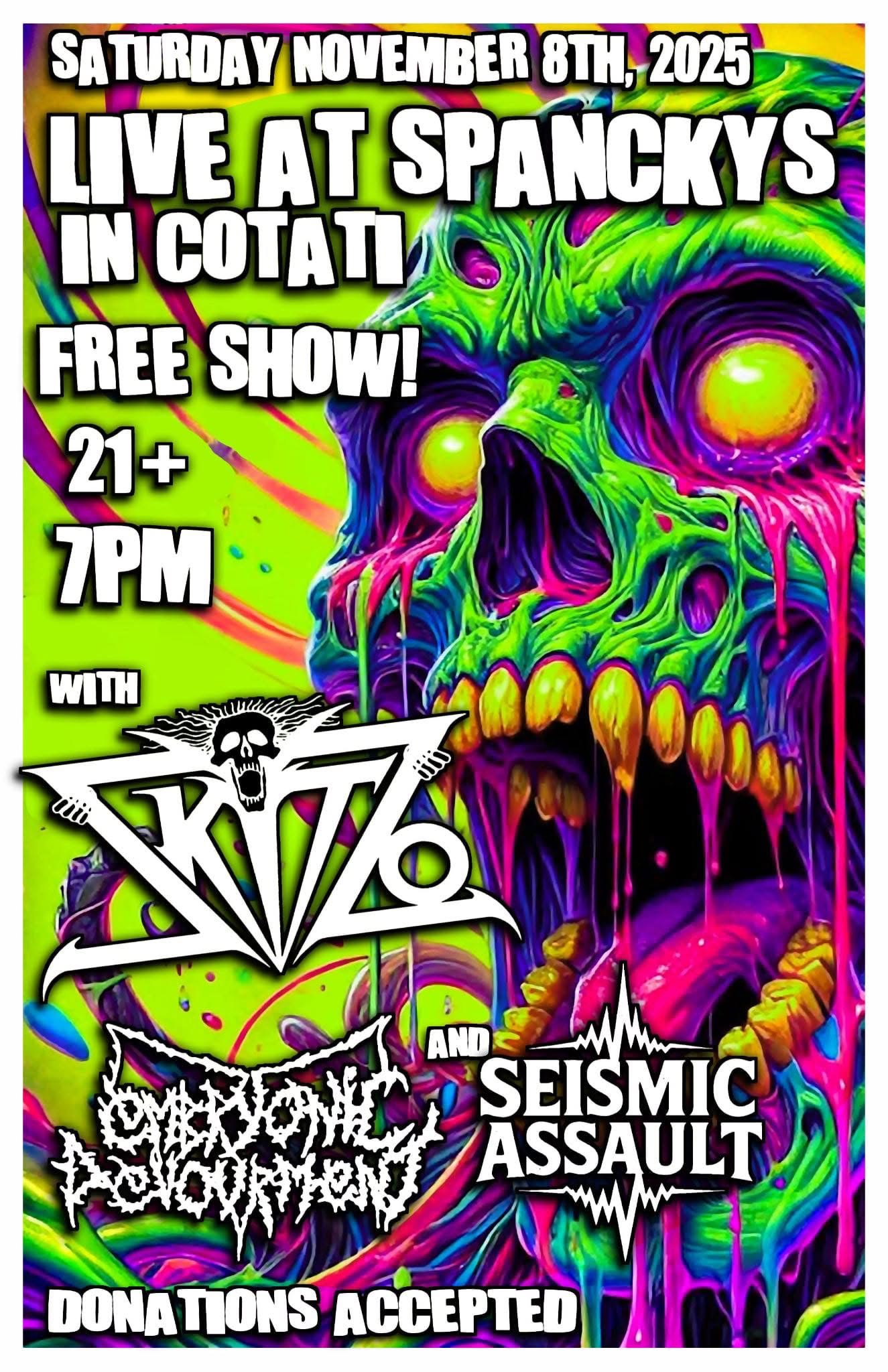 Upcoming Show: Spancky’s Bar, November 8th, 2025